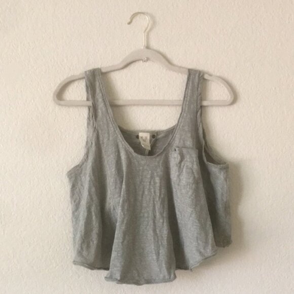 Free People Stevie Tank Scoopneck Crop Top - Picture 1 of 16